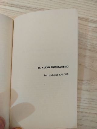 El nuevo monetarismo