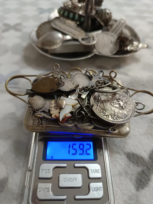 Set di oggetti d'antiquariato in argento