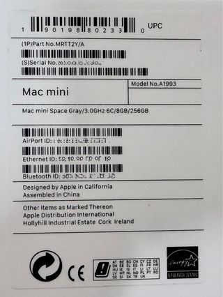 Mac mini 3.0GHz 6C/8GB/256GB Gris Espacial