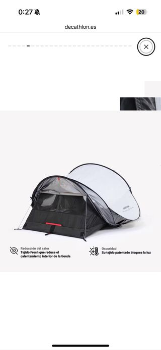 Tienda de campaña Quechua 2 Seconds