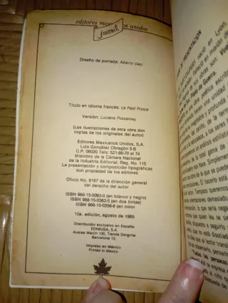 Libro: El Principito / The Little Prince (Spanish