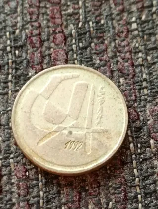 Moneda antigua 1992