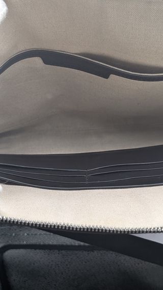 Cartera de piel Berluti Scrito negro/gris