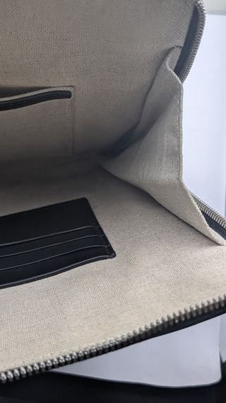 Cartera de piel Berluti Scrito negro/gris