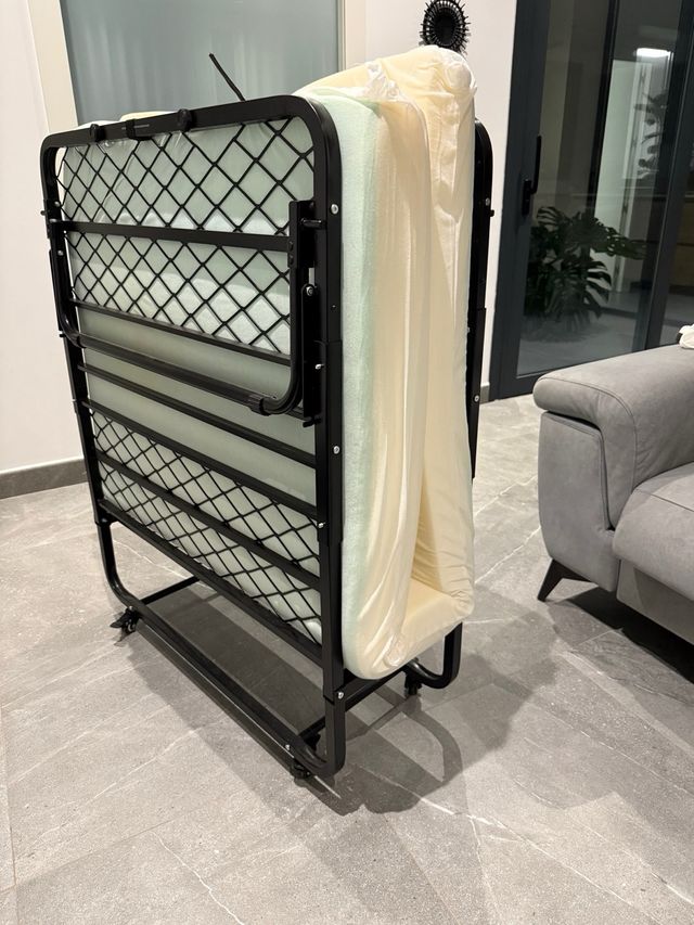 DICTAC Cama Plegable Cama de Invitados 90 x 200 cm