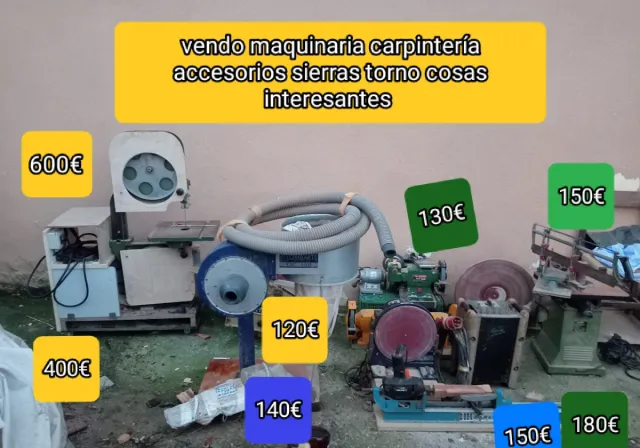 Macchine per la lavorazione del legno, seghe, tornio