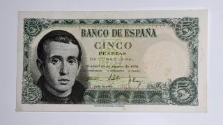 5 Pesetas 1951 Serie F343
