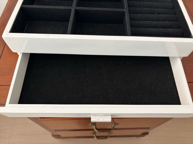 Caja Joyero Zara Home Blanca 2 Pisos