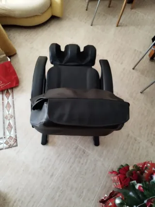 Sillón relax piel sintética negromasajes