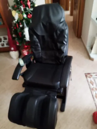 Sillón relax piel sintética negromasajes