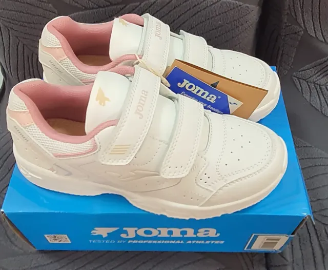 Zapatillas Joma Blancas y Rosas TALLA 34