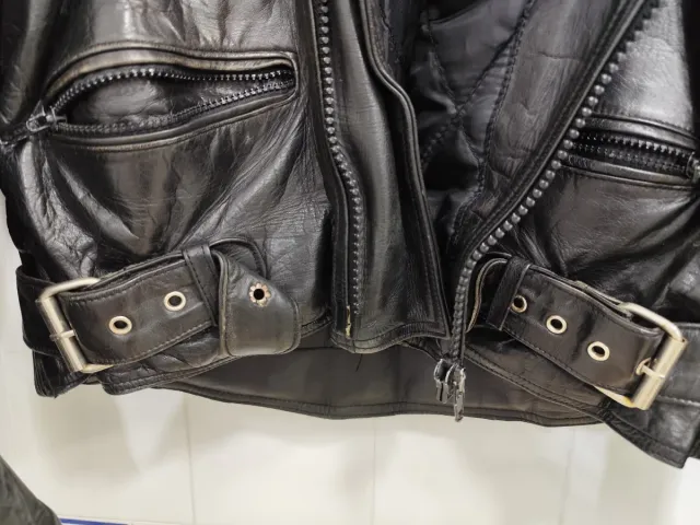 Chaqueta de piel para moto Talla XL
