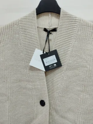 Cardigan donna beige taglia unica