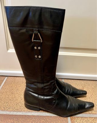Botas de piel negras 