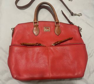 Bolso Dooney & Bourke de Cuero Naranja/Marrón 