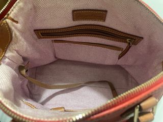 Bolso Dooney & Bourke de Cuero Naranja/Marrón 