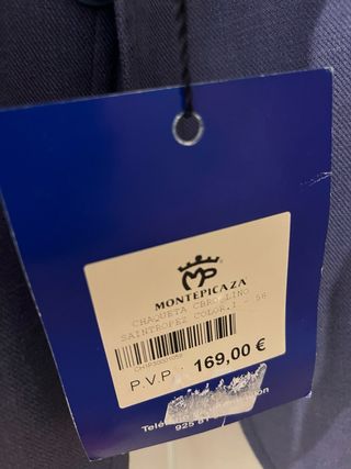 Chaqueta Montepicaza morado. Lino. Nuevo