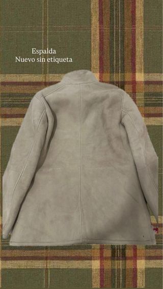 Abrigo Hackett London Piel Borrego Beige