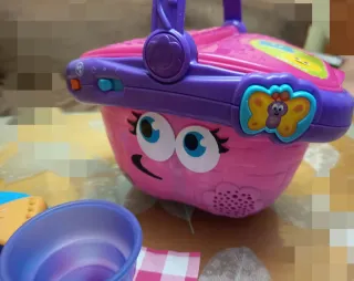 Cesta de picnic infantil con accesorios