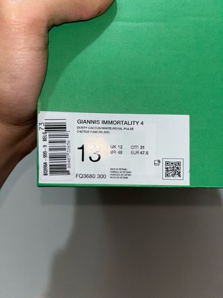 Nike Giannis Immortality 4 Tg 47.5 Nuove