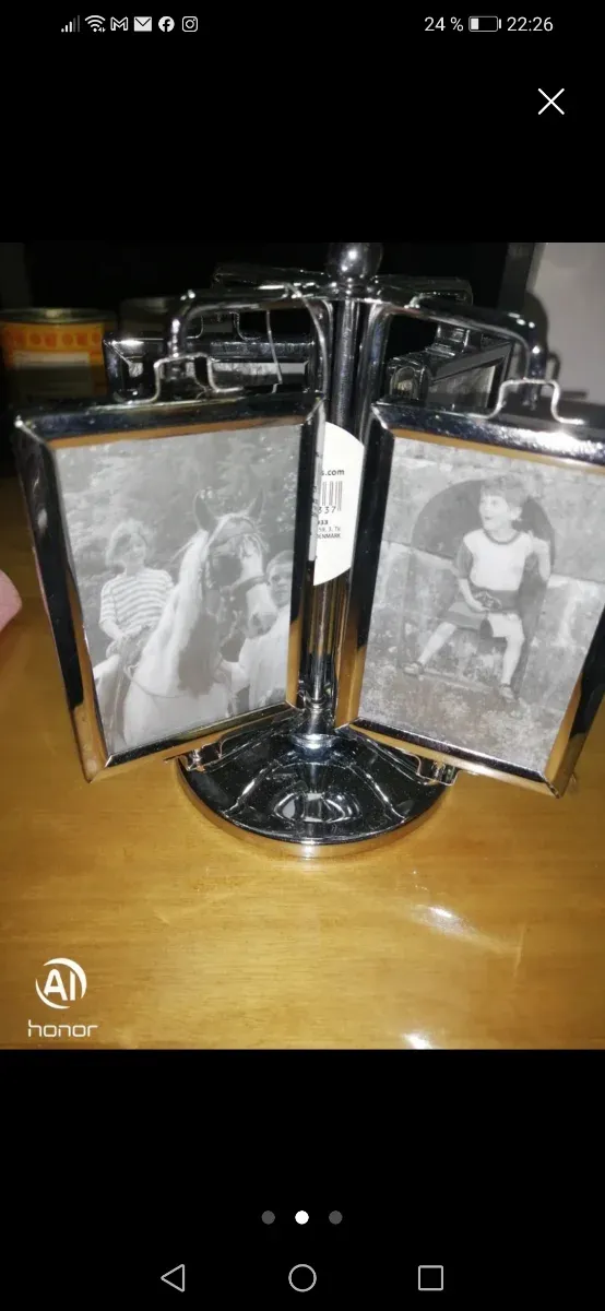 Antichi binocoli in ottone con scatola e montature