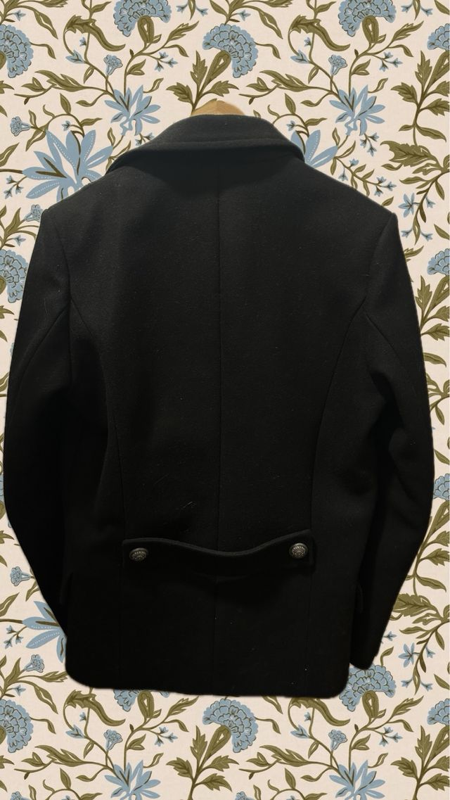 oferta Abrigo Balmain Negro Talla M