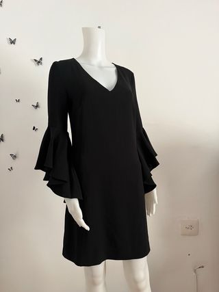 Vestido Negro Mango Talla S