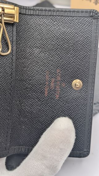 Portachiavi Louis Vuitton 6 ganci Epi nero