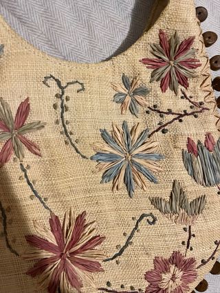 Bolso Alma Tonutti Paja Flores