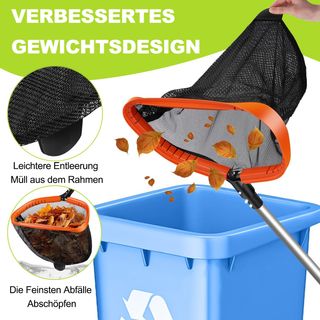 Recogedor de hojas con mango