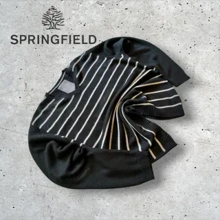 Jersey cuello pico rayas negro y blanco. Talla XXL