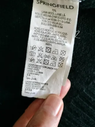 Jersey cuello pico rayas negro y blanco. Talla XXL