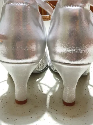Scarpe da ballo argentate