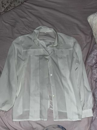 Camisa blanca manga larga