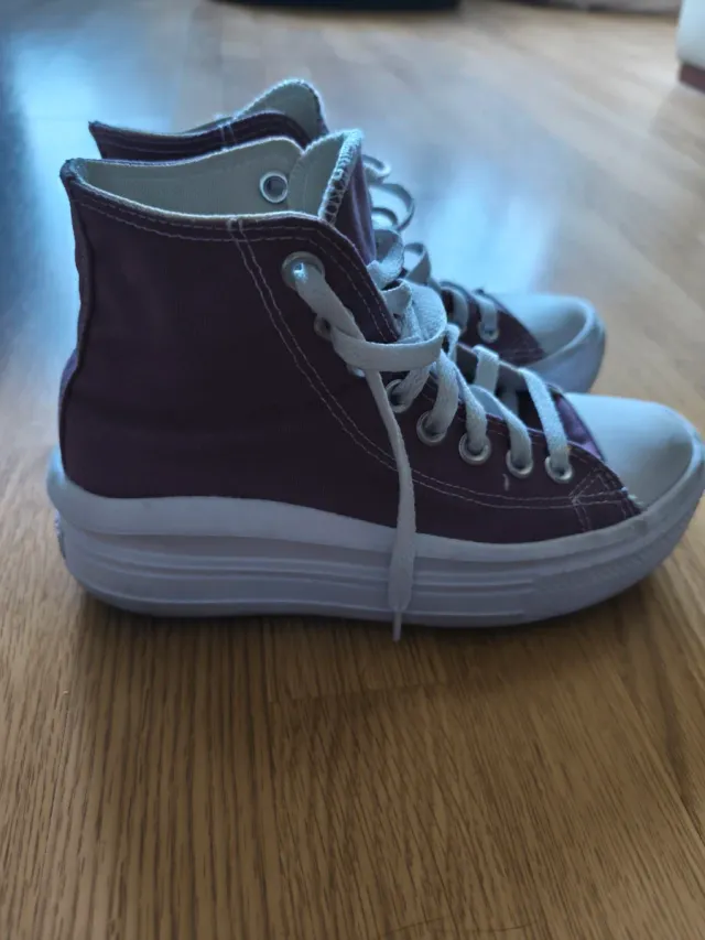 Zapatillas Converse Moradas Plataforma