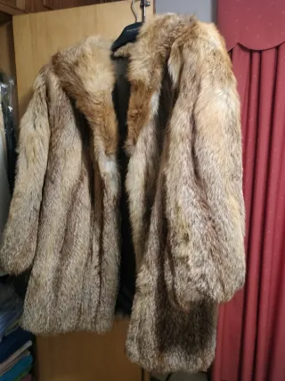 Abrigo de zorro mujer talla M