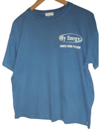 Camiseta Pull&Bear azul My Energy