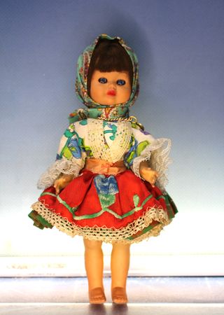 Costume regionale per bambole del Portogallo, Nazaré. Celluloide, composizione?
