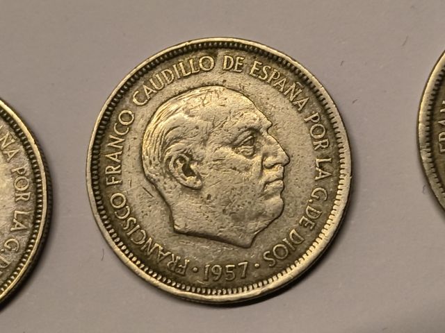Moneda 5 Pesetas 1957 Francisco Franco