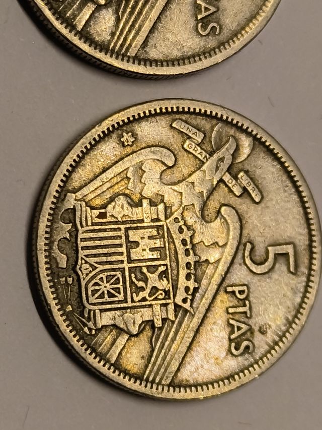 Moneda 5 Pesetas 1957 Francisco Franco