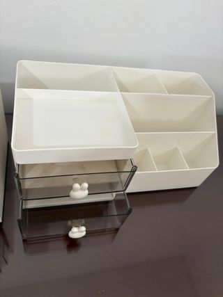 Organizadores de maquillaje blanco 