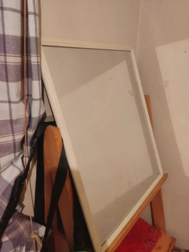 Espejo de madera Blanco