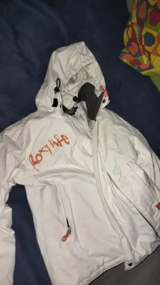 Chaqueta Roxy Quiksilver Blanca Naranja