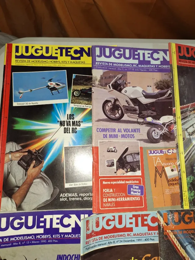 Lote 8 Revistas Juguetecnia Modelismo RC,1989