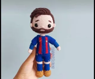 Muñeco de crochet futbolista
Se ase muñeca persona