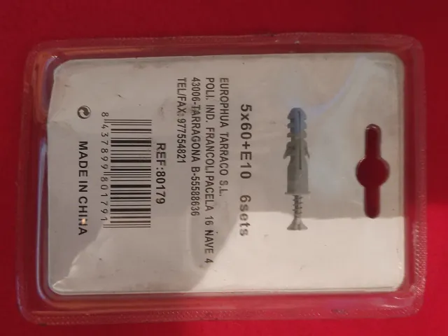 Tacos con tornillos 5x60+E10