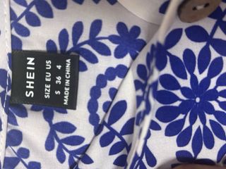 Conjunto Shein blanco y azul