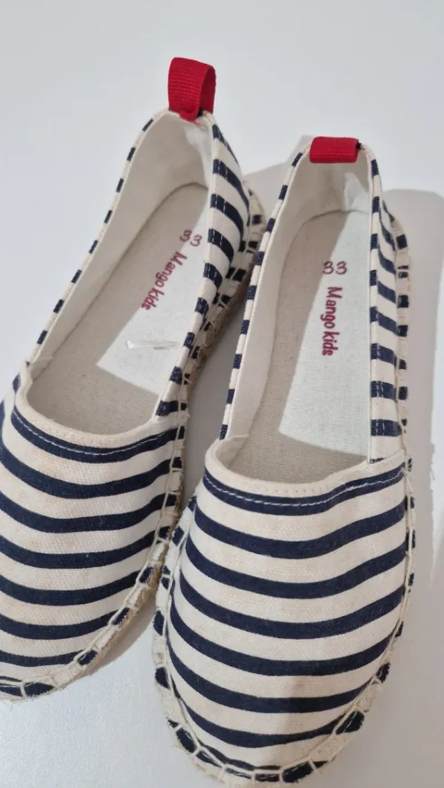 Alpargatas de rayas para niño/niña