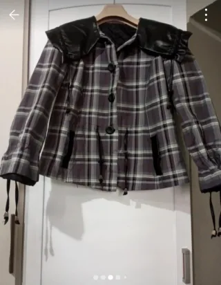 Giacca a quadri donna