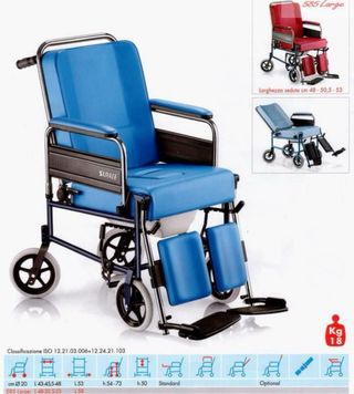 Sedia a rotelle imbottita Surace
Modello 585 Graz